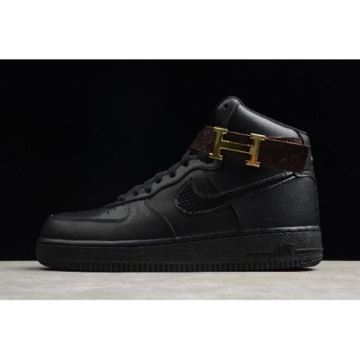 Nike Erkek Air Force 1 Mid '07 Siyah Kaykay Ayakkabı Türkiye - YWV23LDG